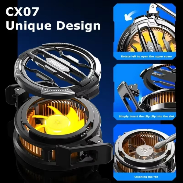 Memo CX07 Mobile Phone Magnetic Cooling Fan Radiator - Flyingcart.pk