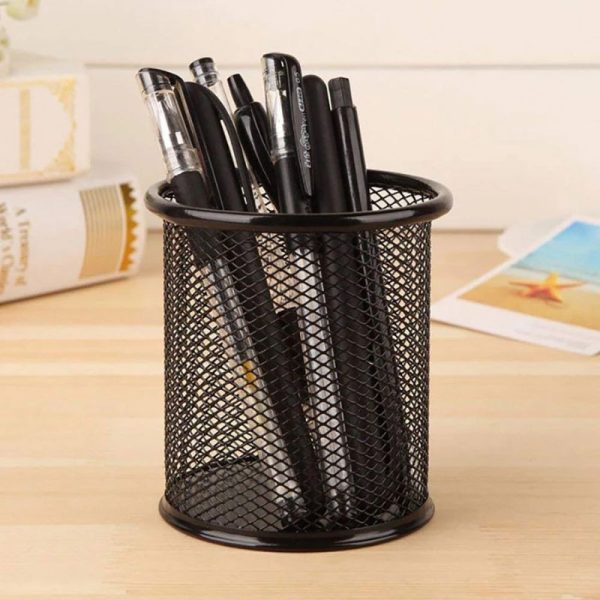 Metal Mesh Pen Stand & Stationery Holder - Flyingcart.pk