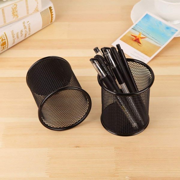 Metal Mesh Pen Stand & Stationery Holder - Flyingcart.pk