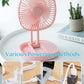 Mini 2-in-1 Portable Fan with LED Light – USB Rechargeable - Flyingcart.pk