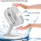 Mini 2-in-1 Portable Fan with LED Light – USB Rechargeable - Flyingcart.pk