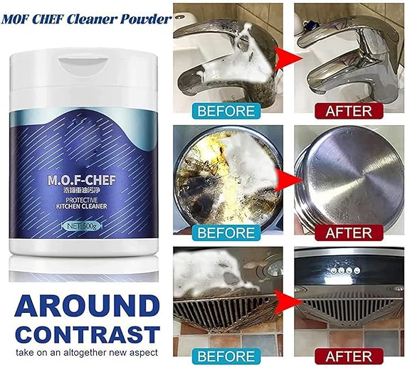 Mof Chef – Concentrated Heavy Oil and Rust Cleaning Powder - Flyingcart.pk