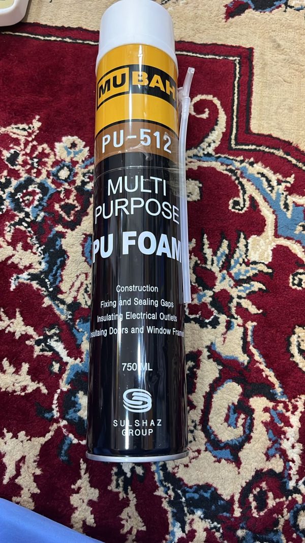 Mubah PU Foam Spray 750ml – High-Performance Expanding Sealant for Gaps, Cracks & Joints-Flyingcart.pk