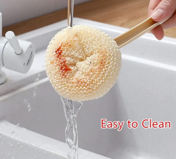 multipurpose-fiber-cleaning-balls-with-long-handle-reusable-scrubbers-for-kitchen-household-cleaning-1-handle-3-balls-1-flyingcart.pk