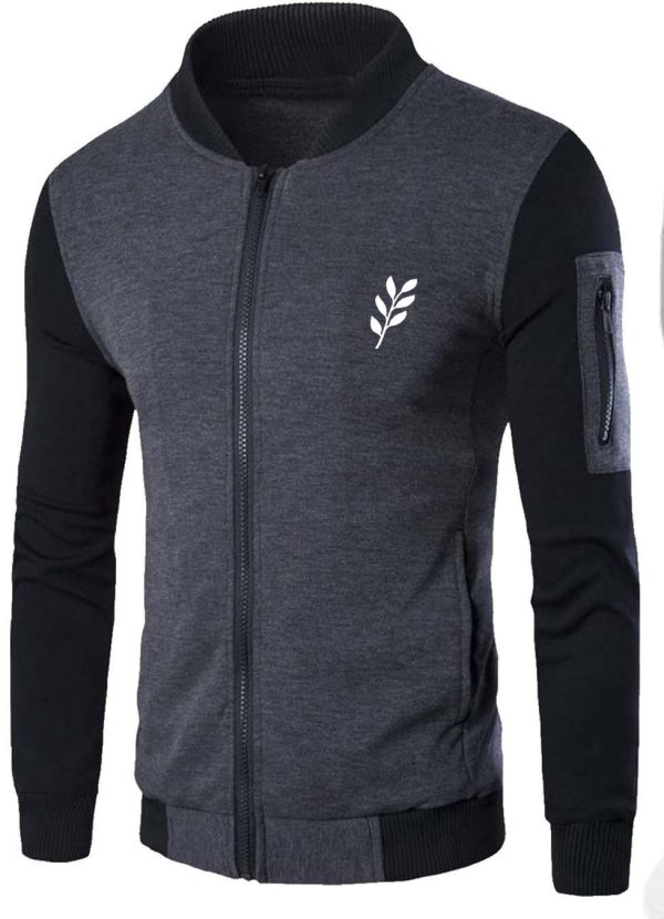 new-winter-collection-charcoal-grey-leaf-printed-zipper-jacket-for-men-boys-warm-stylish-fleece-outerwear-1-flyingcart.pk