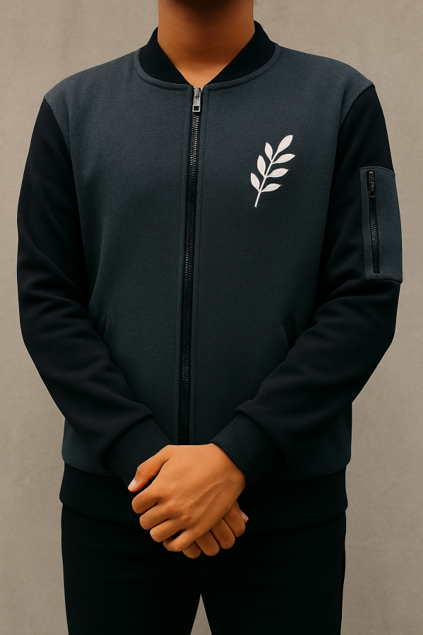 new-winter-collection-charcoal-grey-leaf-printed-zipper-jacket-for-men-boys-warm-stylish-fleece-outerwear-1-flyingcart.pk