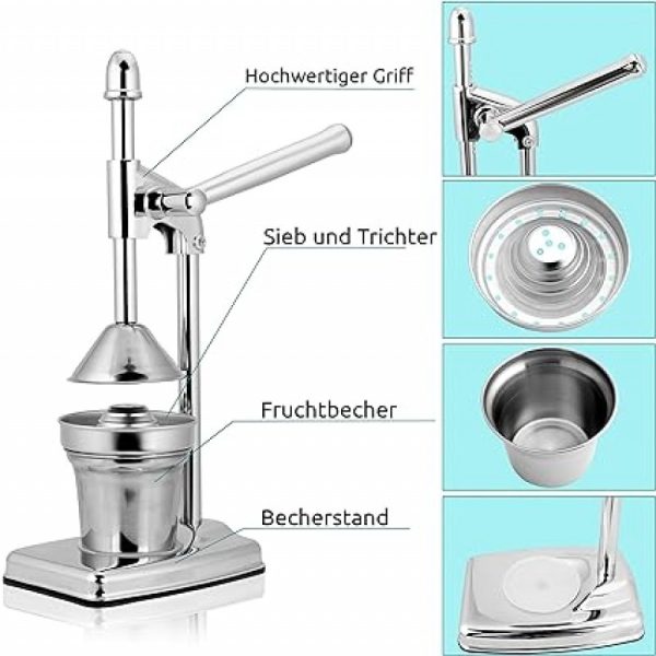 Hand Press Citrus Presser with Stainless Steel Cup - Flyingcart.pk