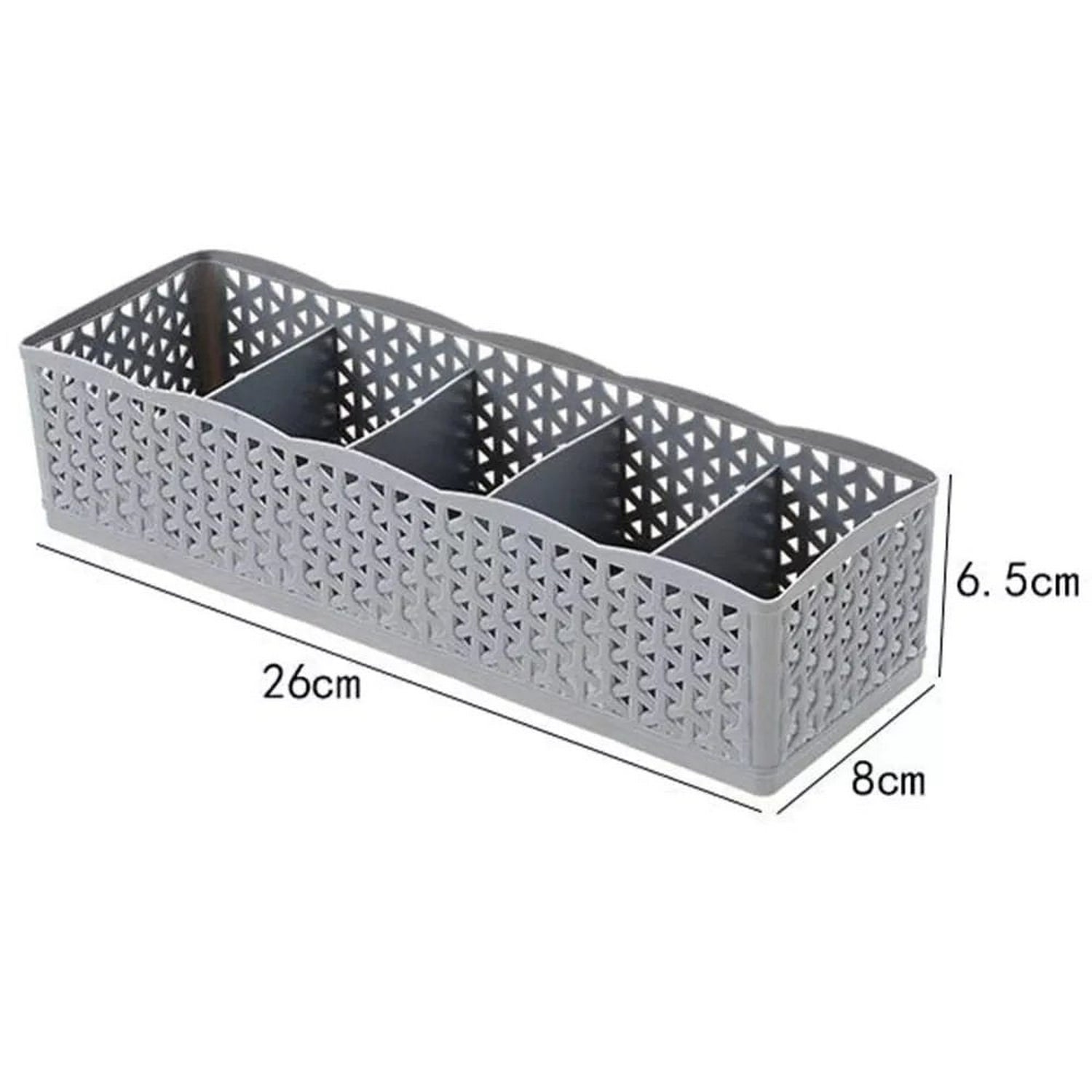 Plastic Organizer Storage Box (5 Grids) - FlyingCart.pk