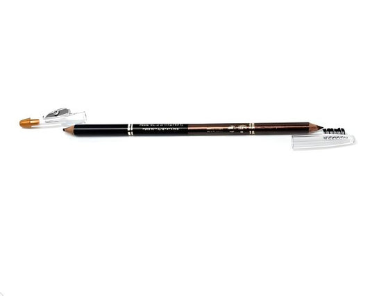 Pack Of 12 FRS Eyebrow Pencil 2 In 1 | Black & Brown - Flyingcart.pk