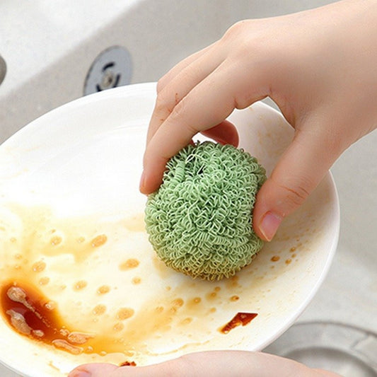 Kitchen Cleaning Ball Dishwasher Scrubber Sponge - FlyingCart.pk