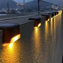 Pack of 4 Solar Outdoor Step Fence Lights - Flyingcart.pk