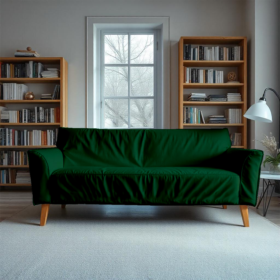 Dark Green Sofa Cover