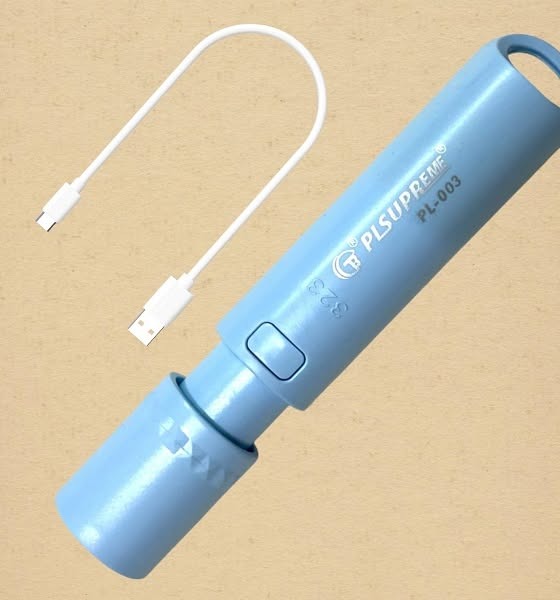 pl-003-long-range-led-rechargeable-torch-light-1000-lumens-3-modes-500m-beam-distance-1400mah-battery-with-usb-cable-durable-outdoor-flashlight-1-flyingcart.pk