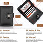 Plain Leather Minimal Button Closure Wallet - Flyingcart.pk