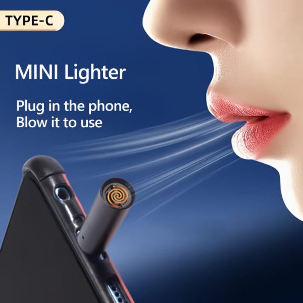 Portable Cigarette Lighter – Windproof USB Rechargeable Car Lighter, One-Touch Ignite, Compact & Durable
