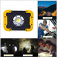 Portable COB LED Floodlight Rechargeable USB Work Lamp for Outdoor Use