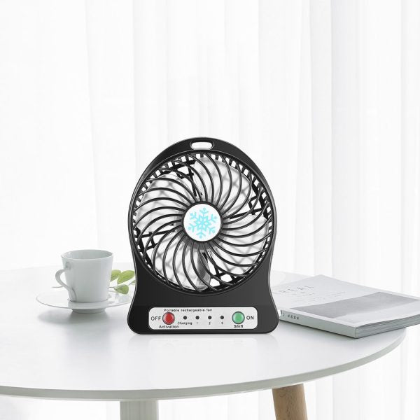 Portable Mini USB Fan Rechargeable Battery - Flyingcart.pk