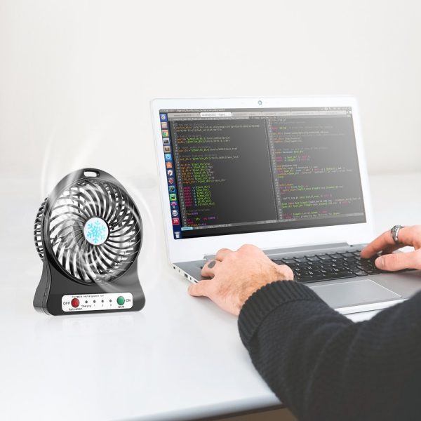Portable Mini USB Fan Rechargeable Battery - Flyingcart.pk