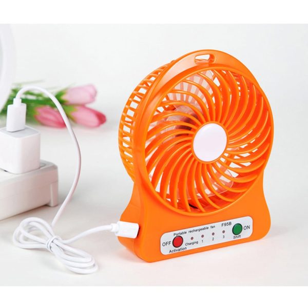 Portable Mini USB Fan Rechargeable Battery - Flyingcart.pk