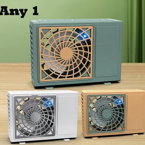 Portable Rechargeable Mini Air Cooler Fan – 3 Speed USB Personal Cooling Fan for Home, Office & Travel