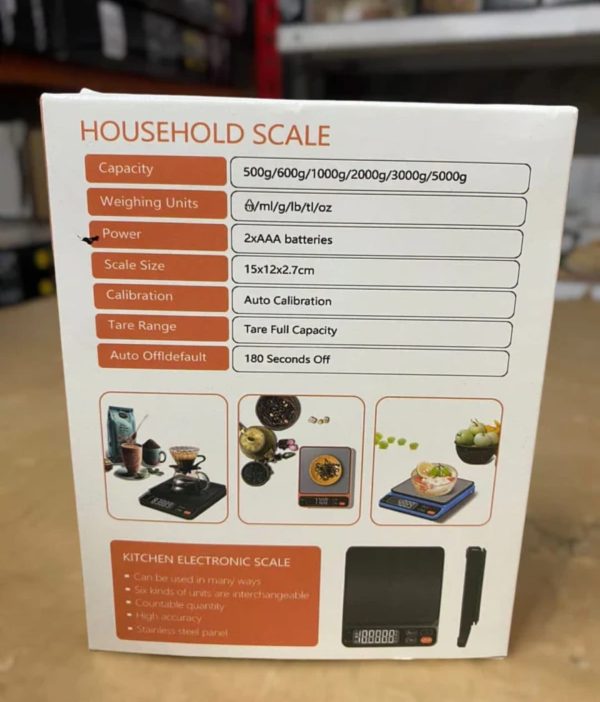 Precise Escort Digital Kitchen Scale with LCD Display