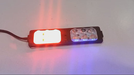 Red and Blue Flasher Light & Dolphin Light – Universal LED Lighting Kit for Cars and Motorcycles - Flyingcart.pk