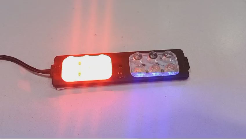 Red and Blue Flasher Light & Dolphin Light – Universal LED Lighting Kit for Cars and Motorcycles - Flyingcart.pk