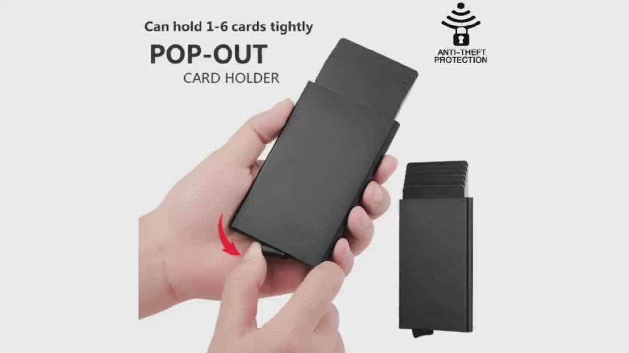 Anti-theft ID Credit Card Holder - Flyingcart.pk