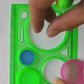 Colorful Plastic Templates Drawing Ruler Painting Set