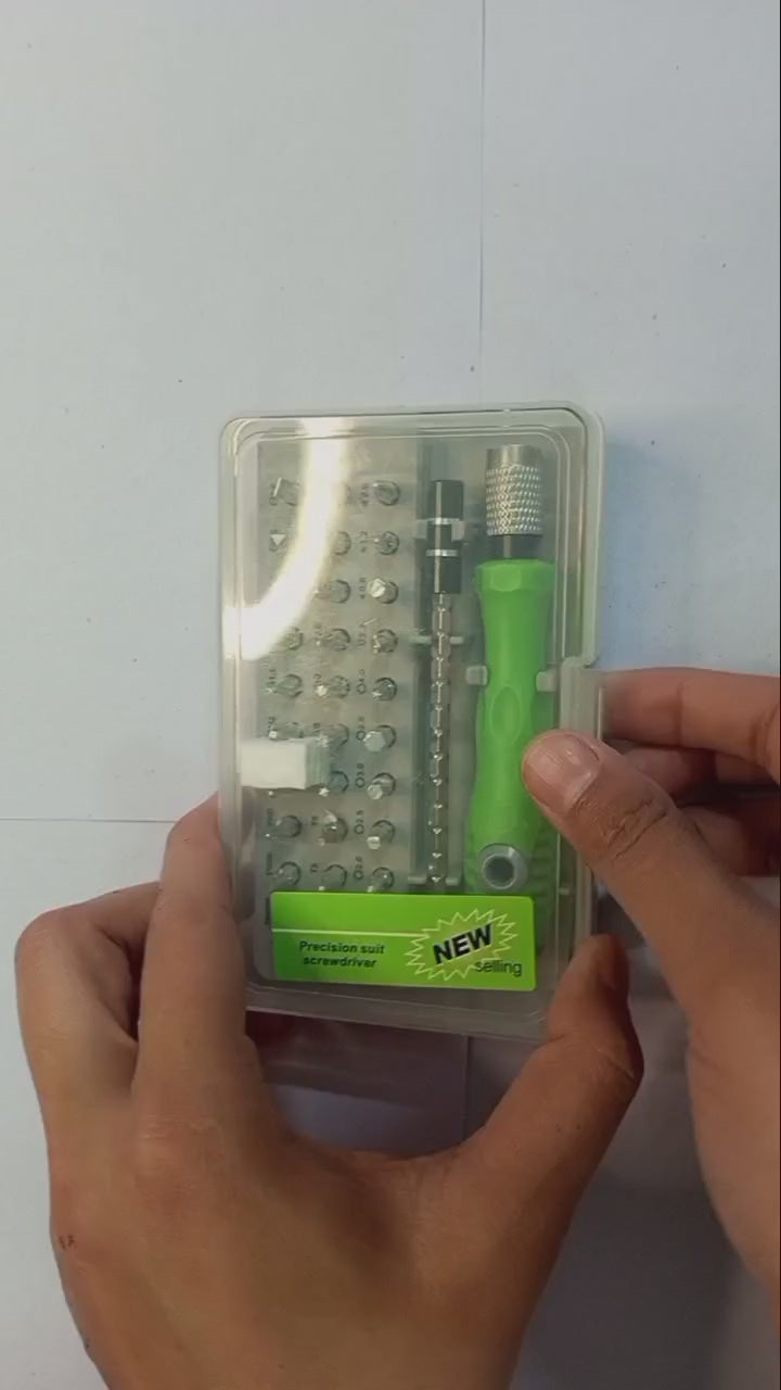 32 In 1 Mini Interchangeable Adjustable Precision Screwdriver Bit Set - Flyingcart.pk