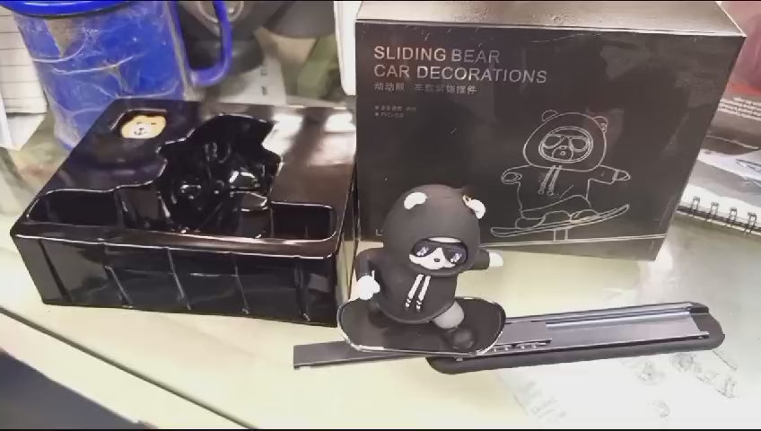 Funny Skateboard Bear Car Dashboard Decoration - Flyingcart.pk