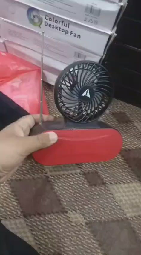 Solar Fan Bluetooth Speaker - Flyingcart.pk