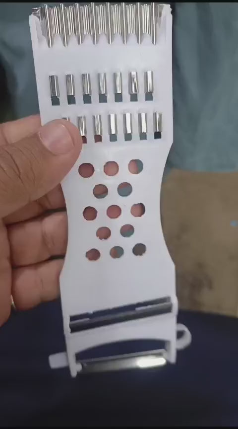 Multipurpose Vegetable & Fruit Cutter – Metal Scraper, Grater & Slicer in One - Flyingcart.pk