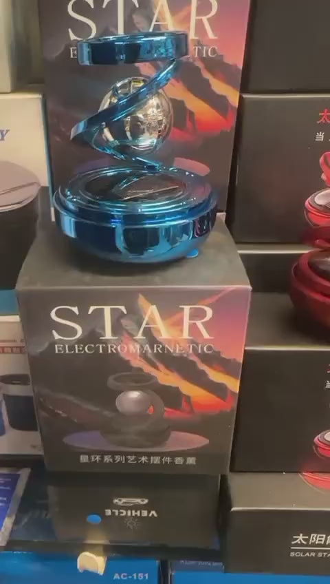 Star Solar Powered Levitating Ball Air Freshener - Flyingcart.pk