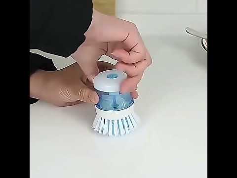 Dish Washing Brush With Liquid Soap Dispenser-FlyingCart.pk