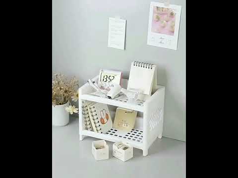 2-Tier Plastic Desk Organizer -FlyingCart.pk