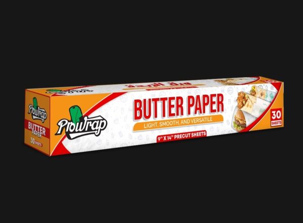 prowrap-butter-paper-9-x-14-precut-sheets-30-pcs-high-quality-waterproof-grease-resistant-food-wrap-thicker-than-market-standard-5-flyingcart.pk