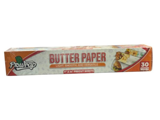 prowrap-butter-paper-9-x-14-precut-sheets-30-pcs-high-quality-waterproof-grease-resistant-food-wrap-thicker-than-market-standard-5-flyingcart.pk