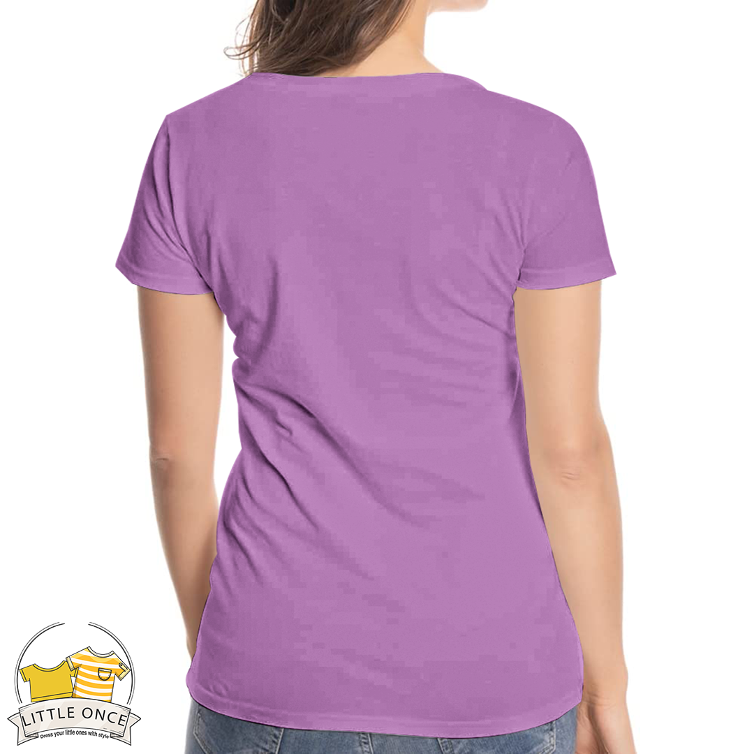 Royal Purple Kids Half Sleeves T-Shirt For Girls - FlyingCart.pk
