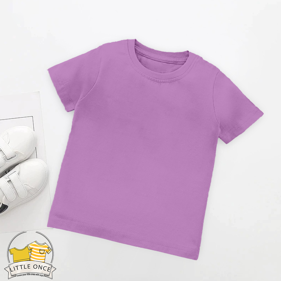 Purple Kids Half Sleeves T-Shirt For Boys - FlyingCart.pk