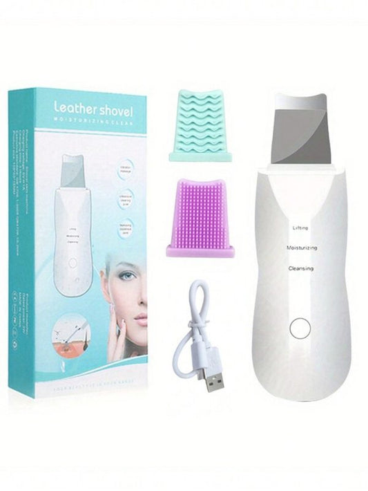 rechargeable-ultrasonic-skin-scrubber-deep-cleansing-facial-spatula-blackhead-remover-with-vibration-peeling-modes-1-flyincart.pk