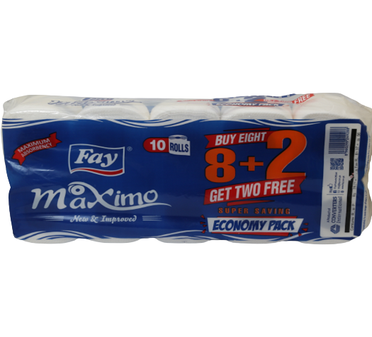 FAY MAXIMO TOILET ROLL (8+2) - FlyingCart.pk