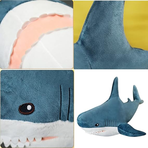 Ryttir Sharks Stuffed Animal Plush Pillow – Adorable Sea Animal Cushion for Kids - Flyingcart.pk