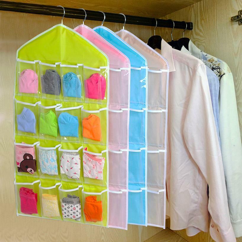 16 Pocket Hanging Wardrobe Storage Organizer - FlyingCart.pk