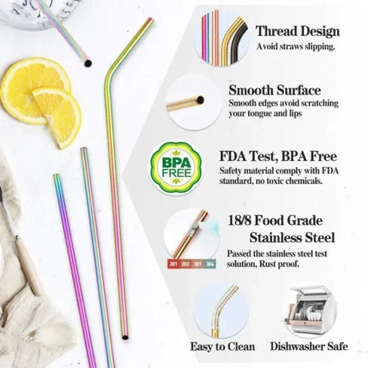 set-of-6-colorful-reusable-metal-straws-stainless-steel-drinking-straws-with-eco-friendly-design-for-home-travel-parties-1-flyingcart.pk