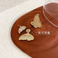 Shell Shape Butterfly Stud Earrings - FlyingCart.pk