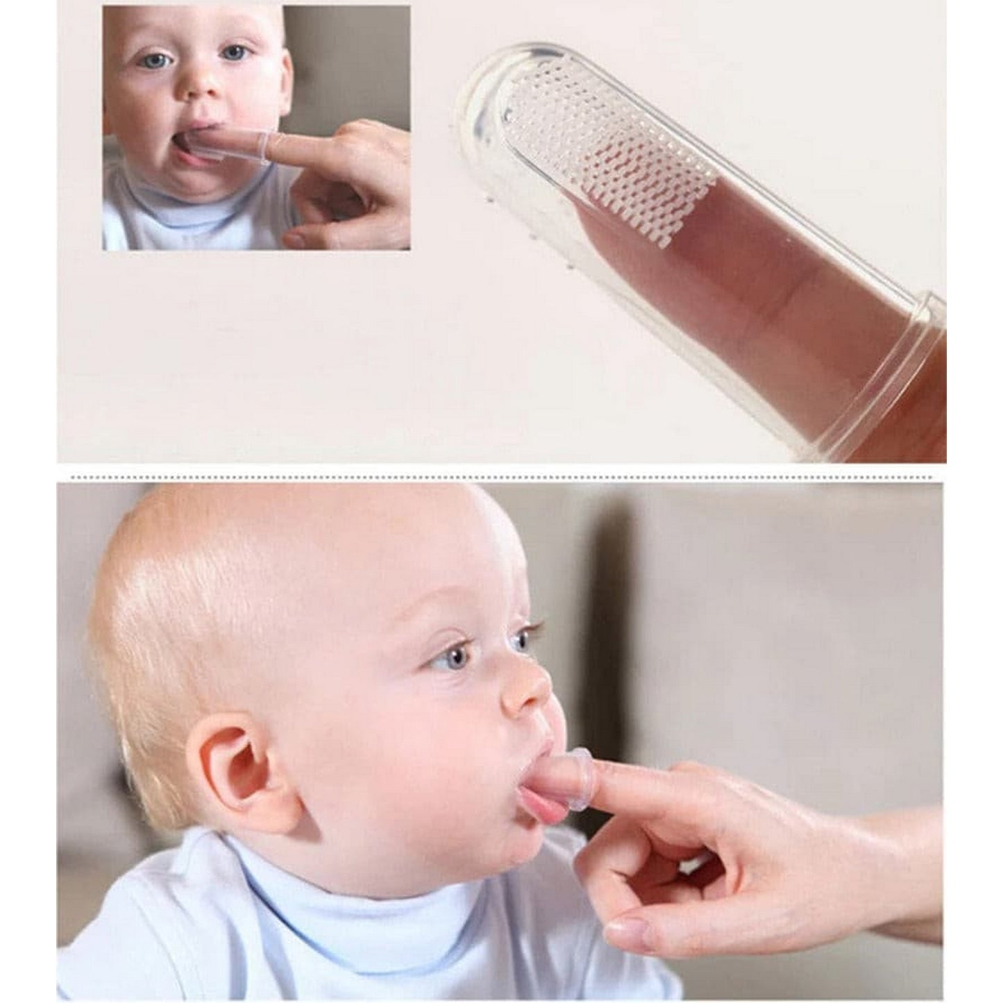 Silicone Finger Baby Toothbrush - FlyingCart.pk