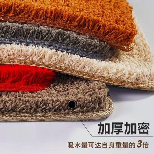 Soft Super Absorbent Non-Slip Bathroom Door Mat – 40x60cm (Random Color)