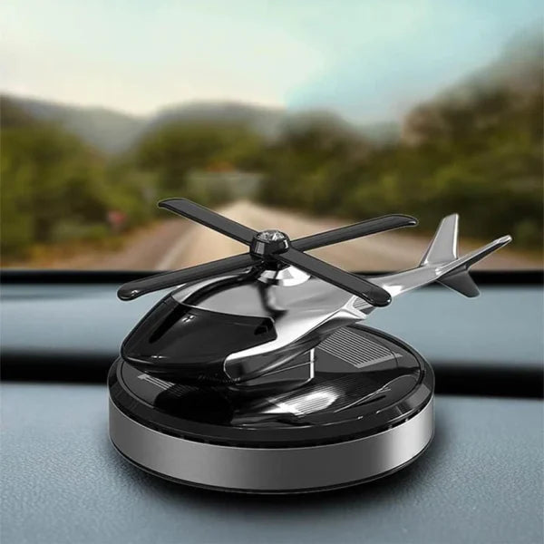 Solar Helicopter Car Air Freshener Metal - Flyingcart.pk