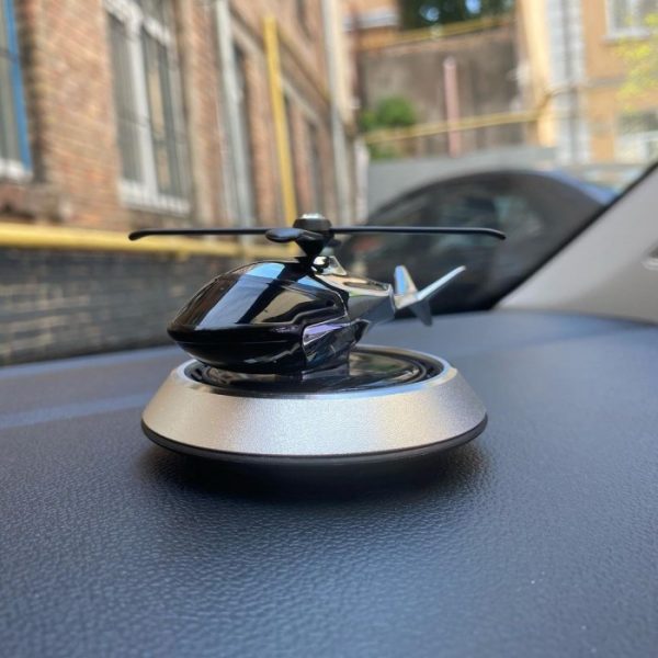 Solar Helicopter Car Air Freshener Metal - Flyingcart.pk
